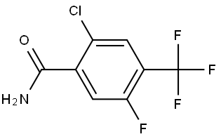 2-Chloro-5-fluoro-4-(trifluoromethyl)benzamide Structure