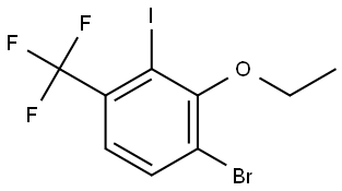 1-Bromo-2-ethoxy-3-iodo-4-(trifluoromethyl)benzene Structure