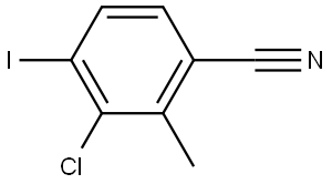 3-Chloro-4-iodo-2-methylbenzonitrile Structure