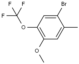 1-Bromo-4-methoxy-2-methyl-5-(trifluoromethoxy)benzene Structure