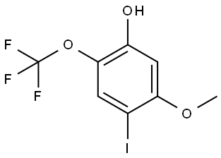 4-iodo-5-methoxy-2-(trifluoromethoxy)phenol Structure