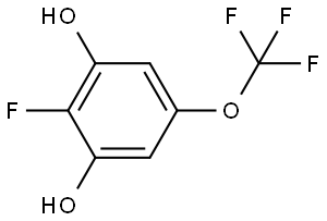 2-Fluoro-5-(trifluoromethoxy)-1,3-benzenediol 구조식 이미지