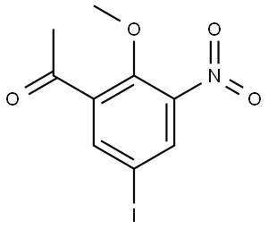 1-(5-Iodo-2-methoxy-3-nitro-phenyl)-ethanone Structure