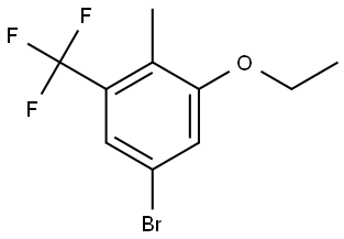 5-Bromo-1-ethoxy-2-methyl-3-(trifluoromethyl)benzene Structure