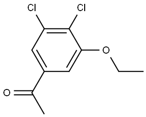 1-(3,4-Dichloro-5-ethoxyphenyl)ethanone Structure