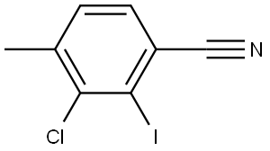 3-Chloro-2-iodo-4-methylbenzonitrile Structure