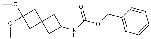 benzyl (6,6-dimethoxyspiro[3.3]heptan-2-yl)carbamate Structure