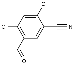 2,4-Dichloro-5-formylbenzonitrile Structure