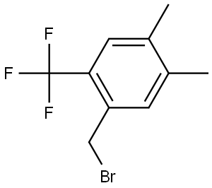 1-(Bromomethyl)-4,5-dimethyl-2-(trifluoromethyl)benzene Structure