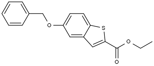 ethyl 5-(benzyloxy)benzo[b]thiophene-2-carboxylate Structure