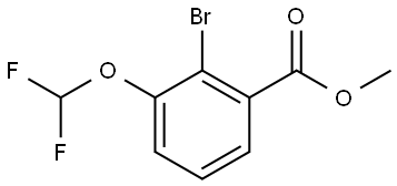 Methyl 2-Bromo-3-(difluoromethoxy)benzoate Structure