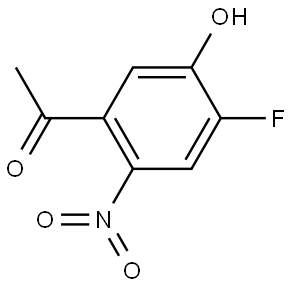 1-(4-Fluoro-5-hydroxy-2-nitro-phenyl)-ethanone Structure