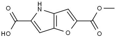 2-Methyl 4H-furo[3,2-b]pyrrole-2,5-dicarboxylate Structure