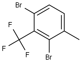 1,3-Dibromo-4-methyl-2-(trifluoromethyl)benzene Structure