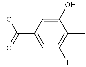 3-hydroxy-5-iodo-4-methylbenzoic acid Structure