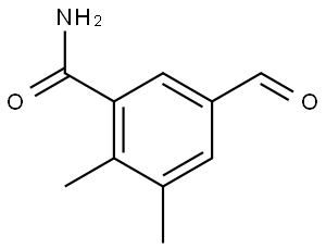 5-Formyl-2,3-dimethylbenzamide Structure