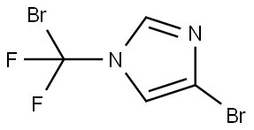 4-Bromo-1-(bromodifluoromethyl)-1H-imidazole Structure