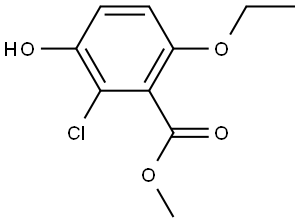 Methyl 2-chloro-6-ethoxy-3-hydroxybenzoate 구조식 이미지