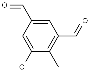 5-Chloro-4-methyl-1,3-benzenedicarboxaldehyde Structure