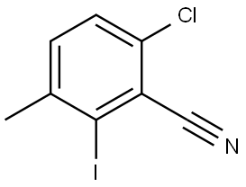 6-Chloro-2-iodo-3-methylbenzonitrile Structure