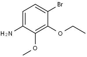 4-Bromo-3-ethoxy-2-methoxybenzenamine Structure