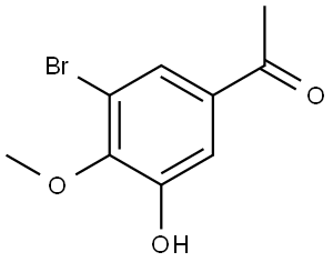 1-(3-Bromo-5-hydroxy-4-methoxyphenyl)ethanone Structure