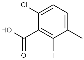 6-chloro-2-iodo-3-methylbenzoic acid Structure