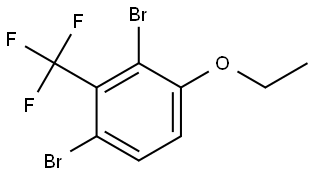 1,3-Dibromo-4-ethoxy-2-(trifluoromethyl)benzene Structure