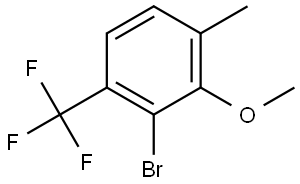 2-Bromo-3-methoxy-4-methyl-1-(trifluoromethyl)benzene Structure