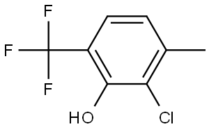 2-Chloro-3-methyl-6-(trifluoromethyl)phenol Structure