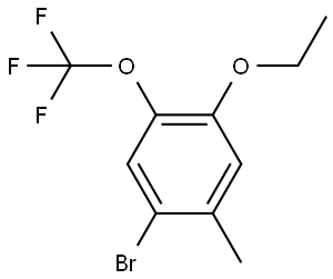 1-Bromo-4-ethoxy-2-methyl-5-(trifluoromethoxy)benzene Structure