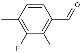 3-fluoro-2-iodo-4-methylbenzaldehyde 구조식 이미지