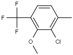 2-Chloro-3-methoxy-1-methyl-4-(trifluoromethyl)benzene Structure