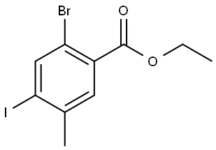 Ethyl 2-bromo-4-iodo-5-methylbenzoate Structure