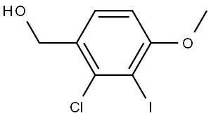 (2-chloro-3-iodo-4-methoxyphenyl)methanol Structure