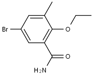 5-bromo-2-ethoxy-3-methylbenzamide Structure