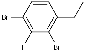 1,3-dibromo-4-ethyl-2-iodobenzene Structure