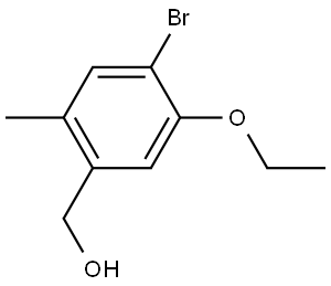 4-Bromo-5-ethoxy-2-methylbenzenemethanol Structure