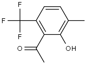 1-[2-Hydroxy-3-methyl-6-(trifluoromethyl)phenyl]ethanone Structure