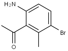 1-(6-Amino-3-bromo-2-methyl-phenyl)-ethanone Structure