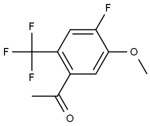 1-[4-Fluoro-5-methoxy-2-(trifluoromethyl)phenyl]ethanone Structure