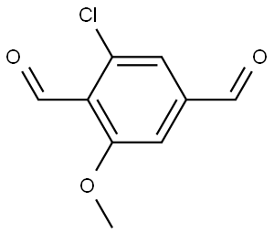 2-chloro-6-methoxyterephthalaldehyde Structure