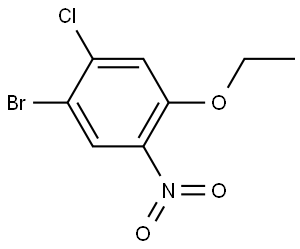 1-bromo-2-chloro-4-ethoxy-5-nitrobenzene Structure