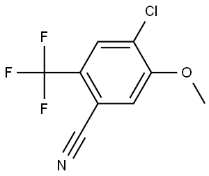 4-Chloro-5-methoxy-2-(trifluoromethyl)benzonitrile Structure