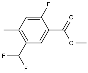 methyl 5-(difluoromethyl)-2-fluoro-4-methylbenzoate Structure