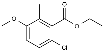 Ethyl 6-chloro-3-methoxy-2-methylbenzoate Structure