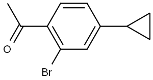 1-(2-Bromo-4-cyclopropylphenyl)ethanone Structure