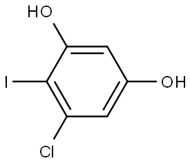 5-Chloro-4-iodo-1,3-benzenediol Structure