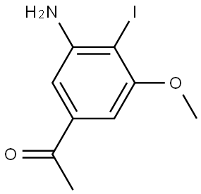 1-(3-Amino-4-iodo-5-methoxy-phenyl)-ethanone Structure