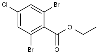 ethyl 2,6-dibromo-4-chlorobenzoate Structure